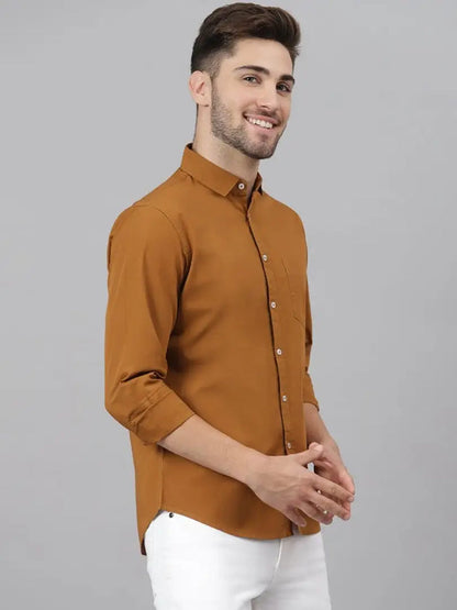 Formal Plain cotton shirts with pocket