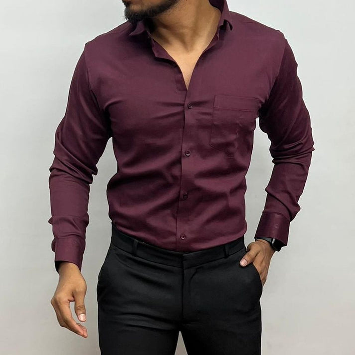 Cotton Solid Formal Shirt