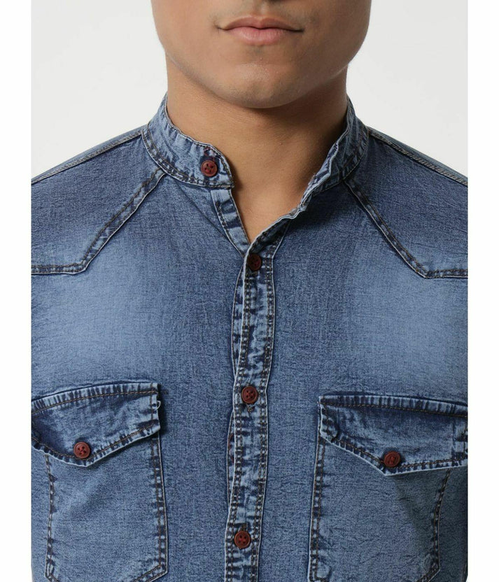 Fancy Denim Shirt For Men