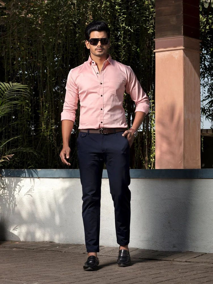 Classic Cotton Solid Formal Shirts for Men