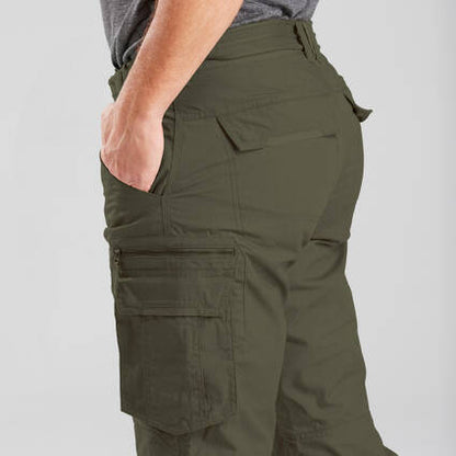 Men's Travel Cargo Trousers 100 Khaki